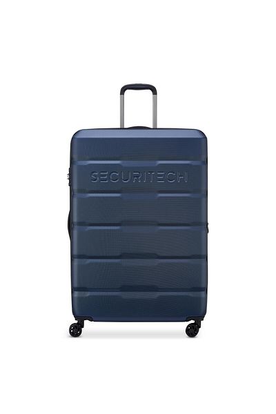 Delsey Citadel 82cm Hardcase 4 Double Wheel Expandable Check-in Luggage Trolley Blue / Black Zip