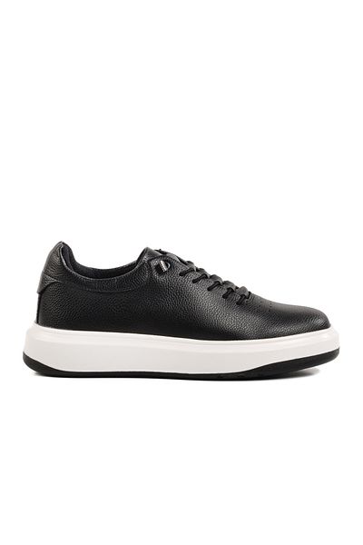AYAKMOD Black Rubber Laced Men's Casual Shoes 404 m