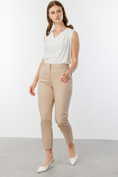 Ekol Slim Leg Plus Size Pants 2024-25