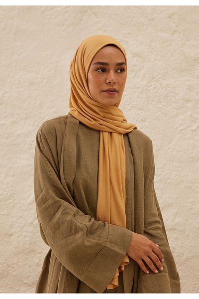 Fresh Sweet Combed Cotton Shawl Almond