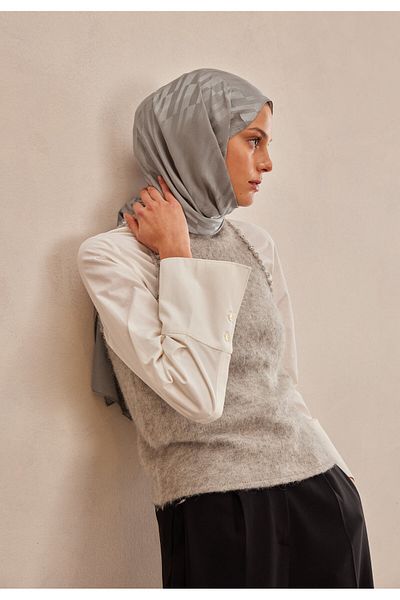 Fresh Dublin Jacquard Shawl Dark Gray
