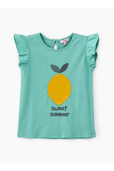 Basicxx Refreshing Mint Sweet Summer Pineapple Cotton Tee for Girls