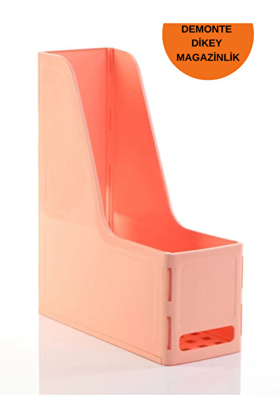 ALLStore Demonte Dİkey Evrak Rafı Magazinlik PASTEL TURUNCU