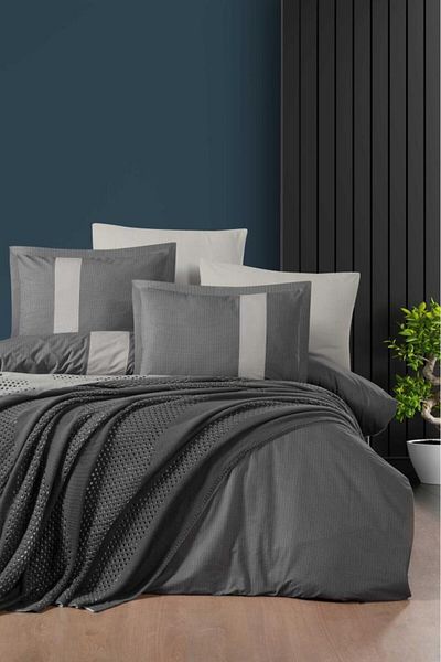 Luoca Patisca Maxwell Double Duvet Cover Set Gray