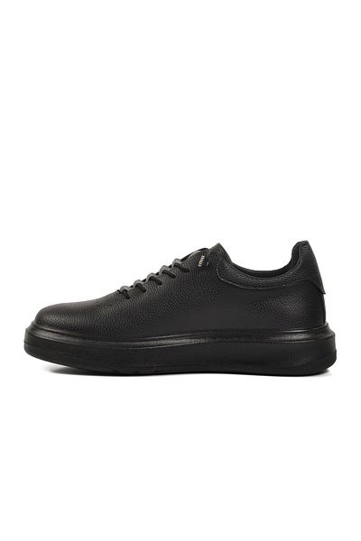 AYAKMOD Black Rubber Laced Men's Casual Shoes 404 m