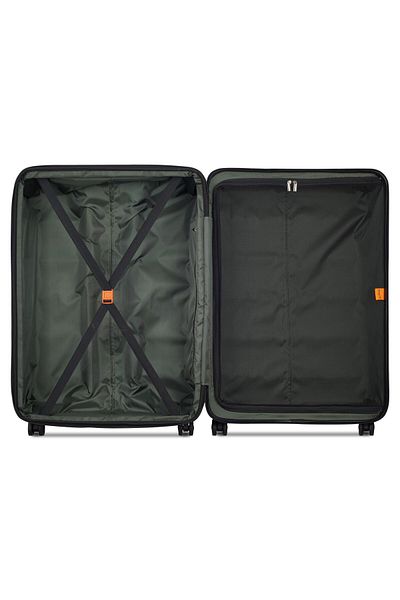 Delsey Citadel 82cm Hardcase 4 Double Wheel Expandable Check-in Luggage Trolley Blue / Black Zip
