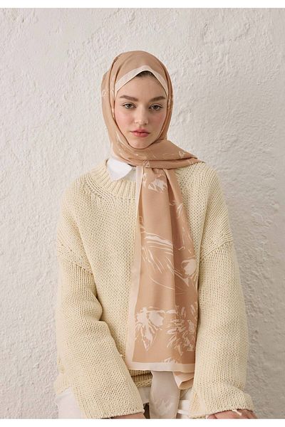Fresh Adela Patterned Nude Shal