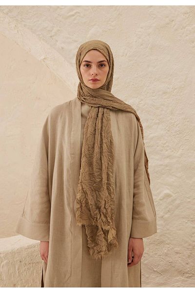 Fresh Voile Crash Linen Shawl