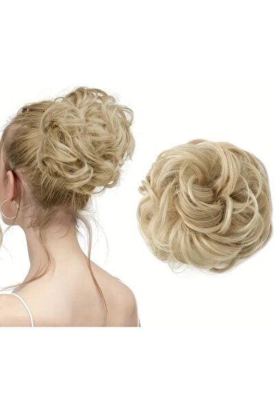 NİLZ Küllü sarı Lüx Saçlı Topuz Yapma Tokası Dağınık Topuz Saç Tokası