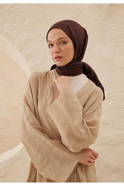 Fresh Viscose Red Brown Shawl - Rami