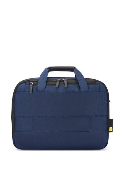 Delsey Wagram 2 Comparment Satchel Briefcase 15.6 Inch Navy Blue