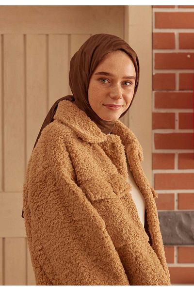 Fresh Dublin Jacquard Shawl - Kakao Color