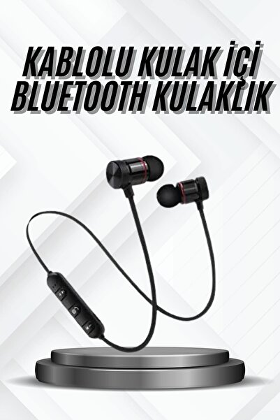 Genel Markalar Bluetooth Bağlantılı Kablolu Mıknatıslı Sport Kulaklık