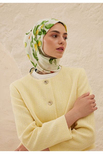 Fresh Lime Garden Motif Mollie Green Girdling