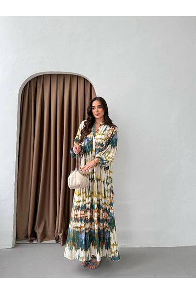 PREMİER VİE Hijab New Season Colorful Summer Viscose Dress