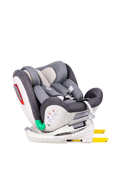 BUF BOOF Scaun auto Platinum Deluxe i-Size Buf Boof Grey isofix rotativ 360 Top Tether SIPS 40-150 cm