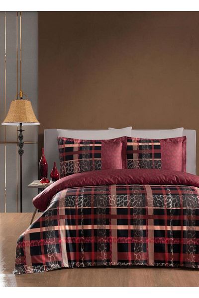 Luoca Patisca DIGITAL SATIN DOUBLE PERSONAL Duvet Cover Set LEONA