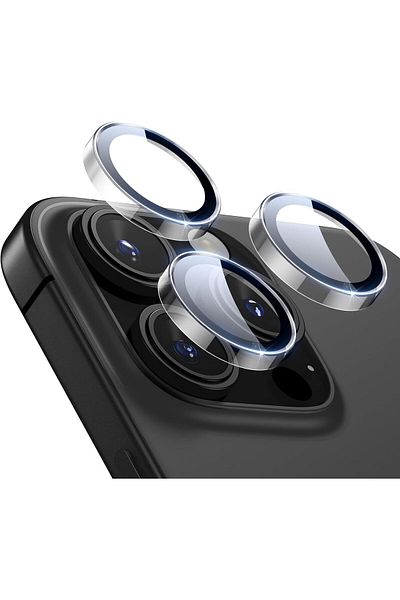 AWH Camera Lens Protector for iPhone 16/15/14 Pro Max/Pro, Scratch-Resistant, HD Glass (Clear)