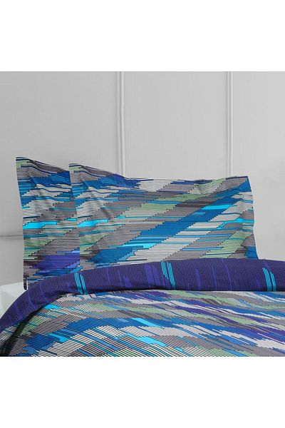 Luoca Patisca PRINTED SATIN DOUBLE PERSONAL Duvet Cover Set NERON