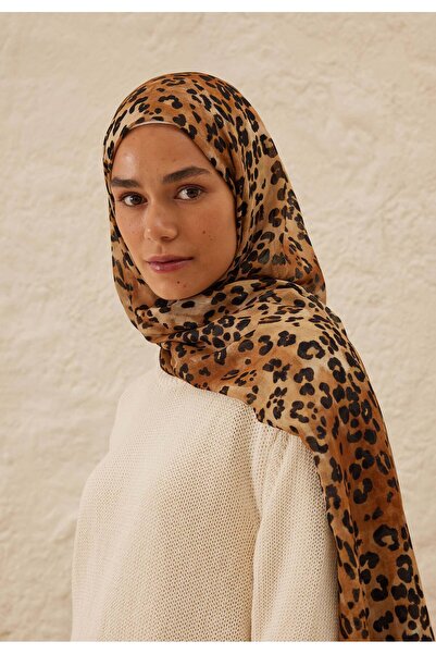 Fresh Cameleon Patterned Leopard Ram Shawl