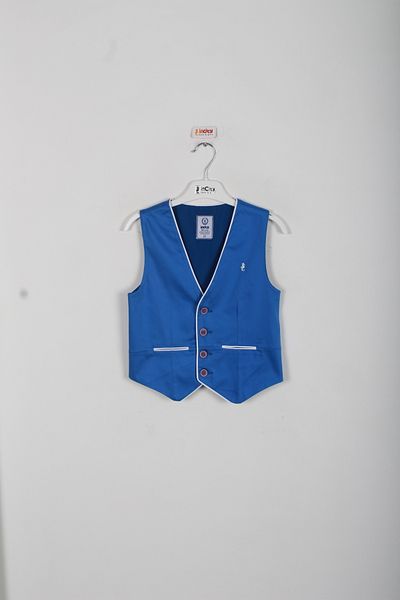 incity Boy's Sea Horse Logo Detailed Vest