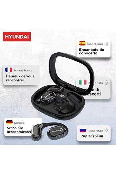 Zigver HYUNDAI HY-Y16 AI Çeviri Kablosuz Kulaklık Desteği Çoklu Dil Gerçek Za...