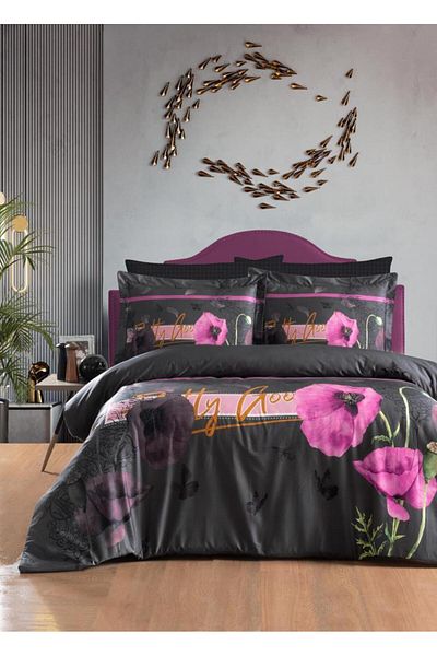 Luoca Patisca DIGITAL SATIN DOUBLE PERSONAL Duvet Cover Set PRETTY