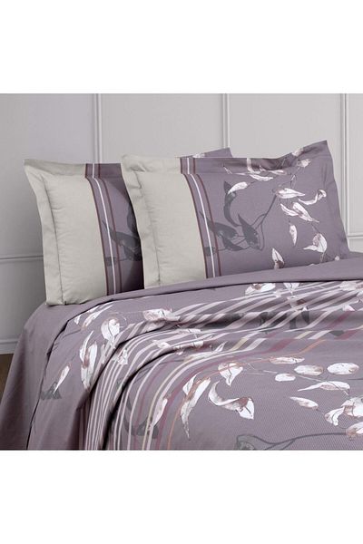 Luoca Patisca RANFORCE DOUBLE PERSONAL Duvet Cover Set TIVORY DAMSON