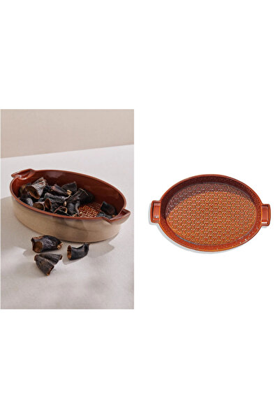 Paşabahçe Petek Seramik Oval Fırın Kabı
