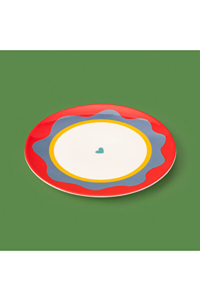 Evidea Kitchen Granny Serving Plate - Red / Green - 25 cm