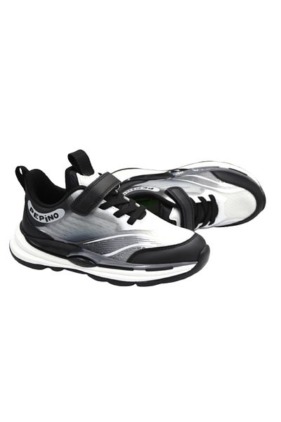 pepino Fy25-1953 Phlon Light Sole Children's Sports Shoes Black White