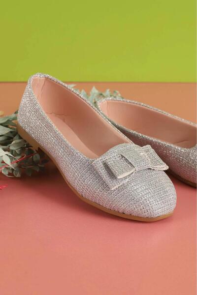 ALMİNA 30-35 Filet) Bow Glittered Girl's Ballerina Ballerina -Golt