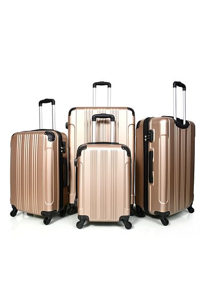 MORANO Morano Durable and Lightweight 4-Wheel Spinner Luggage Set with Numbered Security Lock (Set of 4)