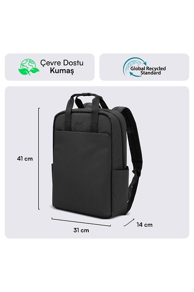 Mack Mce-1521 15.6" Nova Eco Notebook Backpack Black