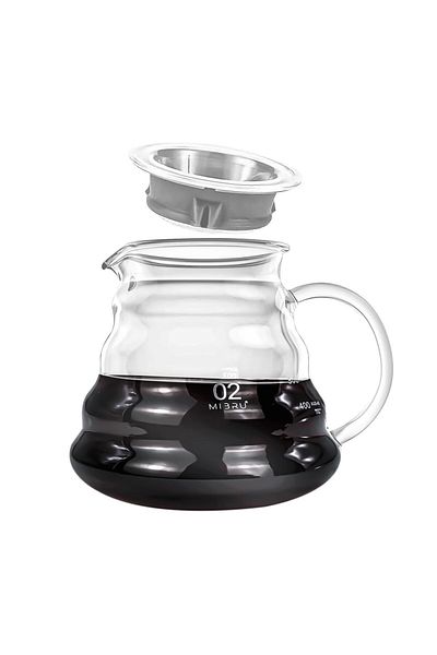 MIBRU V60 Specialty Coffee Brewing Kit 3pcs Drip Coffee Maker Set Premium Pour Over With Clever Funnel