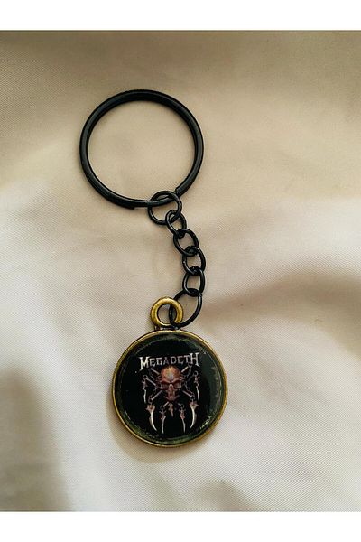 icase Megadeth Music Band Handmade Tumbled Keychain