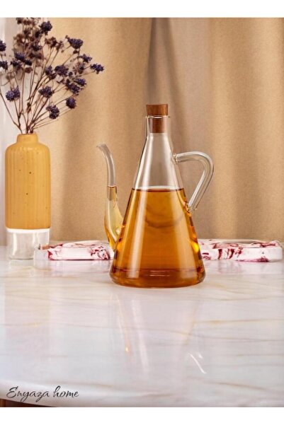 ENYAZA(2024) Chef 500 ml Borosilikat Cam Yağdanlık Yağlık Sirkelik