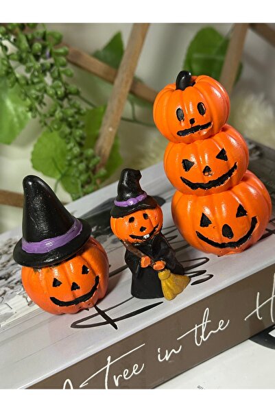 evdeki atölyem 3’lü Hallowen Kabak ,hayalet ,3lü kabak el yapımı (HANDMADE