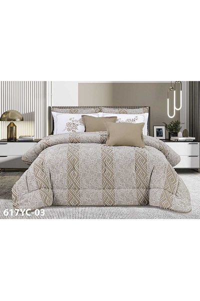 Moon Luxury Microfiber Double Duvet Set, 8 Pieces, Duvet Size 230 x 250 cm