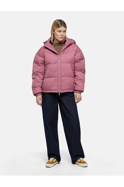 Dickies Women's Pink Dickies Alatna Oversized Puffer Jacket