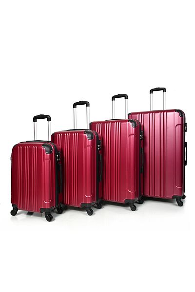 MORANO Morano Durable and Lightweight 4-Wheel Spinner Luggage Set with Numbered Security Lock (Set of 4)