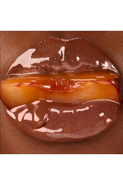 gisou Honey Infused Lip Oil Glazed Plum | Hydrating Sheer Hot Coral Gloss - 8ml