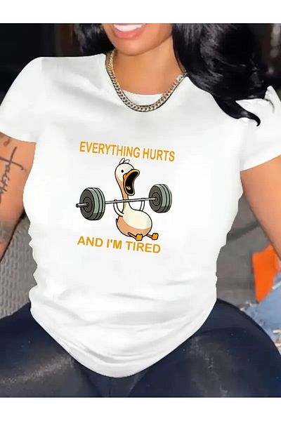 DAXİS Sportwear Company UNISEX Fun εμπριμέ μπλουζάκι με λαιμόκοψη
