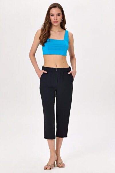 İKİLER Beli Lastikli Cepli Pantolon 025-3509