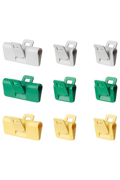 IKEA ÖRINGABBORRE Sealing clip, set of 9, multicolour