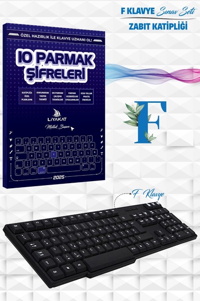 Liyakat Yayınları F Klavye Sınav Seti - (Klavye Sınavı Aşaması İçin) Everst H...