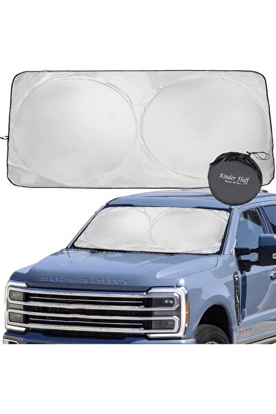 kinder Fluff parasolar parbriz, poliester, impermeabil, argintiu, 167 x 95 cm