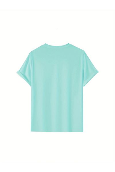 PENTHİLUS Men's Summer Short Sleeve Letter Printed T-Shirt