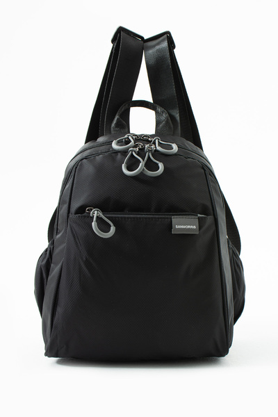 Sanmorris Unisex Suya Dayanıklı Siyah Çok Gözlü Sırt Çantası