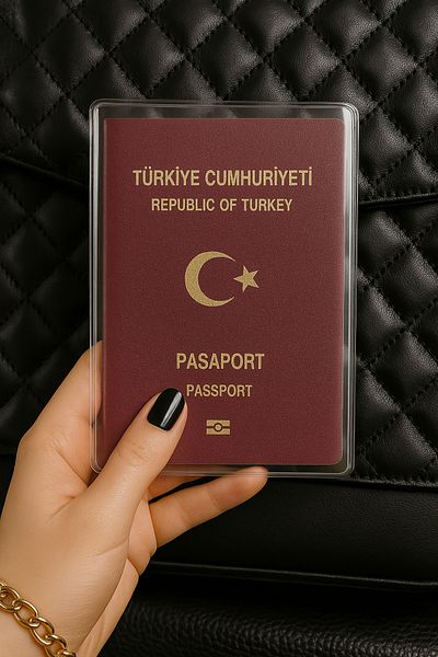 sağlıkçı shopping trend aksesuar 1 carcasă universală pentru pașaport, transparentă, impermeabilă, din PVC